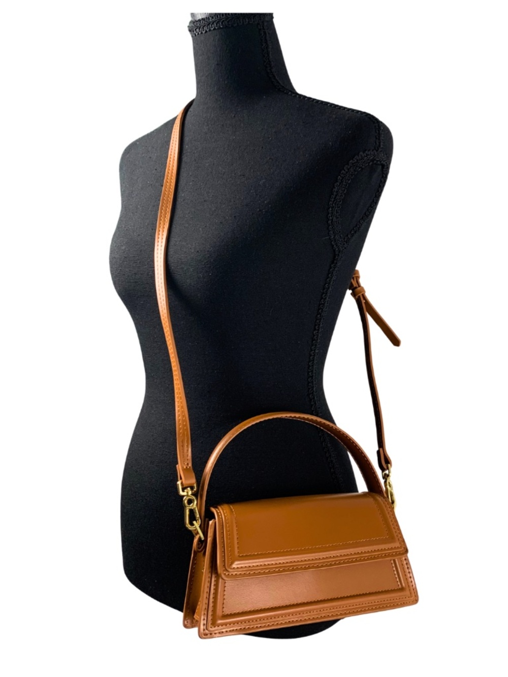 ZARA Tan Mini Purse Women's Micro Bag Minimalist Retro